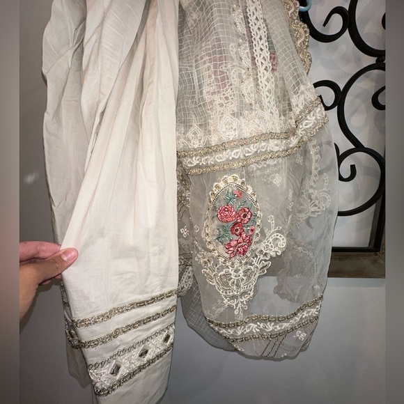 Qalamkar Fancy Lawn Shalwar Kameez - Picture 3 of 3